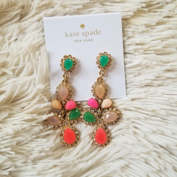 kate spade Jewelry - Kate spade multicolored faux jewel earrings